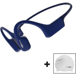 auriculares de conduccion osea Aftershokz Xtrainerz para natacion azules